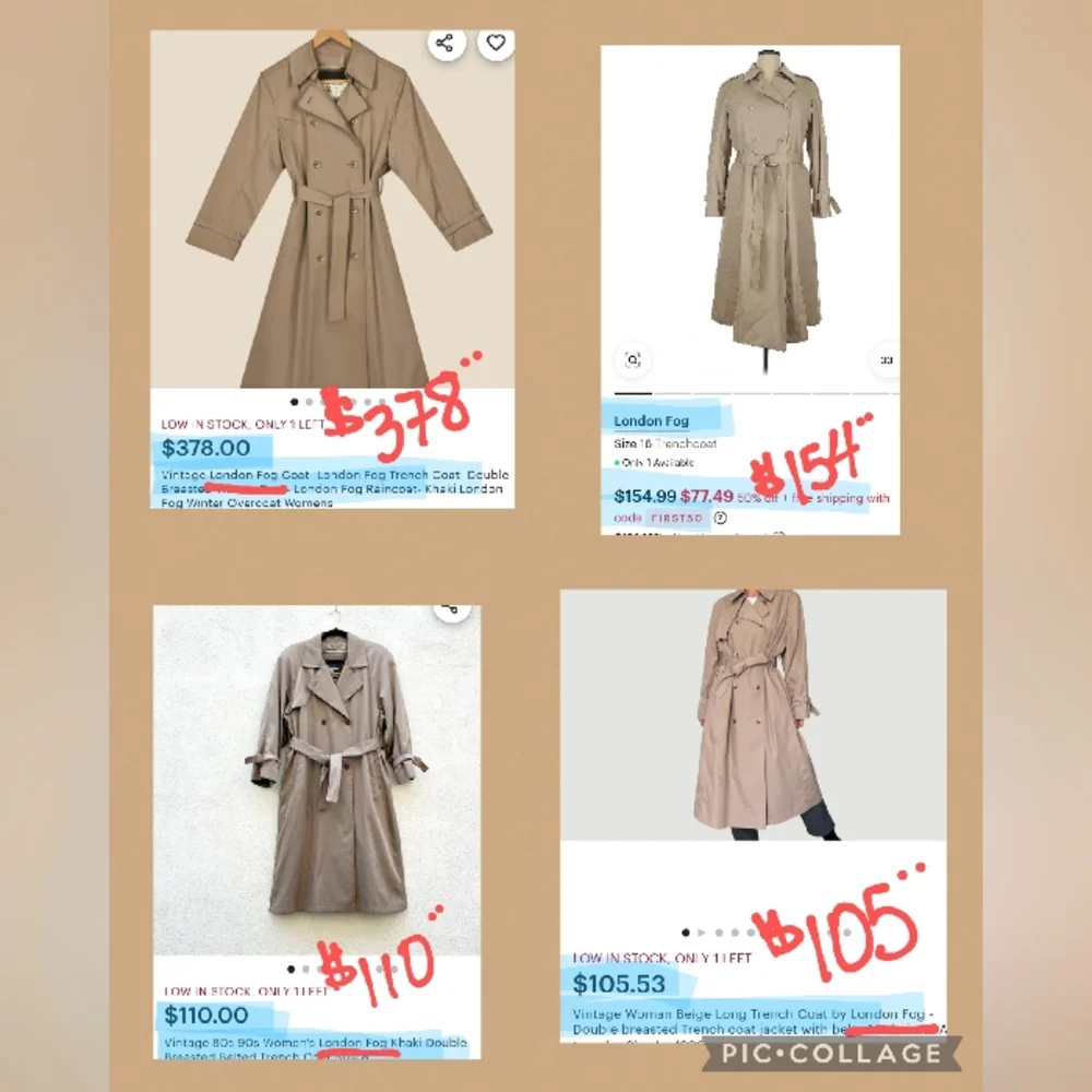 Vintage London Fog Trench Coat - Warm Lining Button On/Out - 14 Reg - Picture 8 of 9